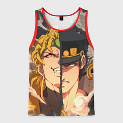 Майка-безрукавка мужская Dio Brando x Jotaro, цвет: 3D-красный