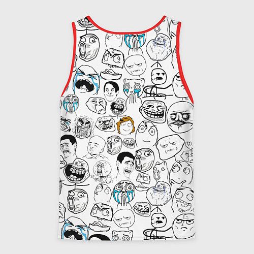 Мужская майка без рукавов МЕМЫ / 3D-Красный – фото 2