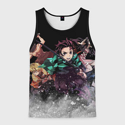 Майка-безрукавка мужская KIMETSU NO YAIBA, цвет: 3D-черный