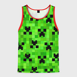 Майка-безрукавка мужская MINECRAFT, цвет: 3D-красный