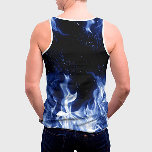 Мужская майка без рукавов ВЕДЬМАК / 3D-Белый – фото 4