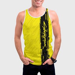 Майка-безрукавка мужская CYBERPUNK 2077, цвет: 3D-белый — фото 2