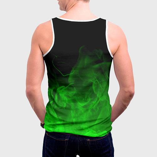 Мужская майка без рукавов BIOHAZARD / 3D-Белый – фото 4