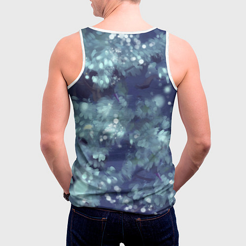 Мужская майка без рукавов Tomoe Kamisama / 3D-Белый – фото 4