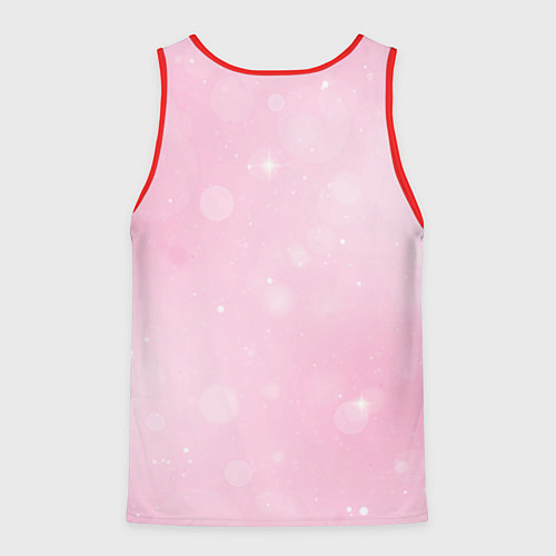 Мужская майка без рукавов Сердечко пальцами / 3D-Красный – фото 2