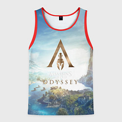 Майка-безрукавка мужская Oddysey, цвет: 3D-красный