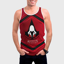 Майка-безрукавка мужская Assasin's creed, цвет: 3D-белый — фото 2