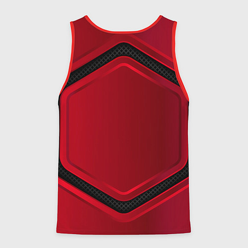 Мужская майка без рукавов Assasin's creed / 3D-Красный – фото 2