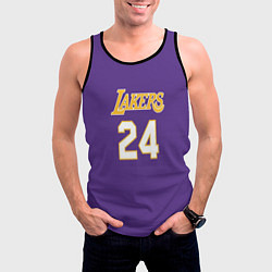 Майка-безрукавка мужская Los Angeles Lakers Kobe Brya, цвет: 3D-черный — фото 2