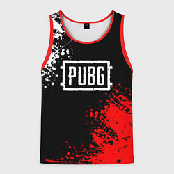 Майка-безрукавка мужская PUBG, цвет: 3D-красный