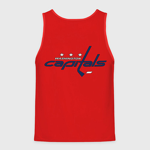 Мужская майка без рукавов Ovechkin Capitals / 3D-Красный – фото 2