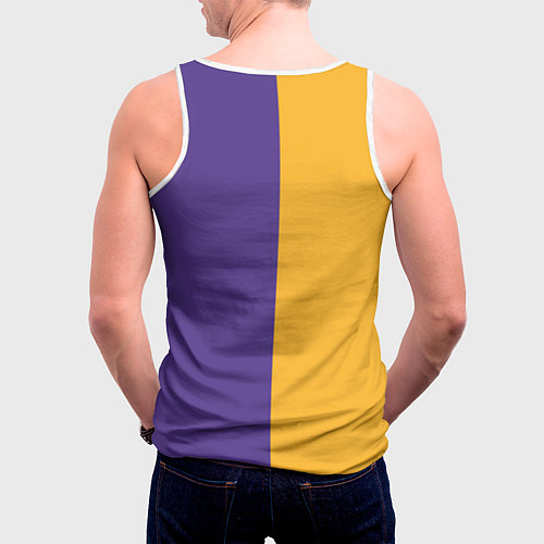 Мужская майка без рукавов LA LAKERS / 3D-Белый – фото 4