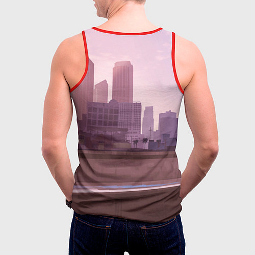 Мужская майка без рукавов ROCKSTAR / 3D-Красный – фото 4