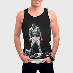 Майка-безрукавка мужская Muhammad Ali, цвет: 3D-черный — фото 2