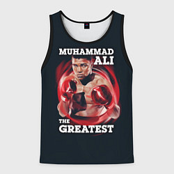 Майка-безрукавка мужская Muhammad Ali, цвет: 3D-черный