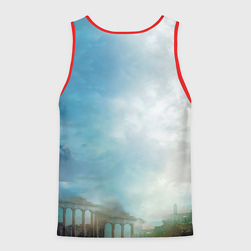 Мужская майка без рукавов Assassins Creed / 3D-Красный – фото 2