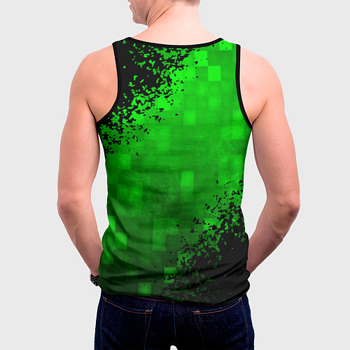 Мужская майка без рукавов MINECRAFT / 3D-Черный – фото 4