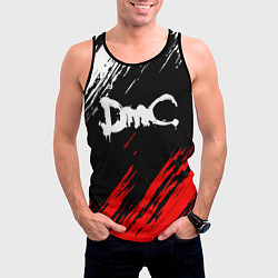 Майка-безрукавка мужская DEVIL MAY CRY DMC, цвет: 3D-черный — фото 2