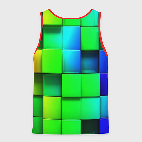 Мужская майка без рукавов MINECRAFT / 3D-Красный – фото 2