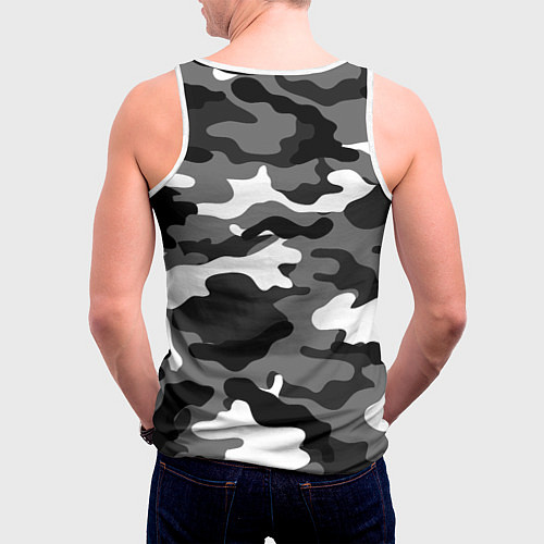 Мужская майка без рукавов ВДВ / 3D-Белый – фото 4