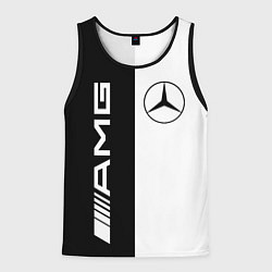 Майка-безрукавка мужская MERCEDES AMG, цвет: 3D-черный