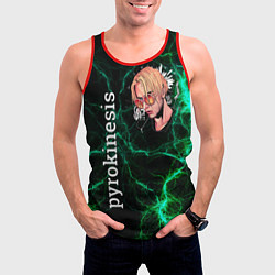 Майка-безрукавка мужская Pyrokinesis, цвет: 3D-красный — фото 2