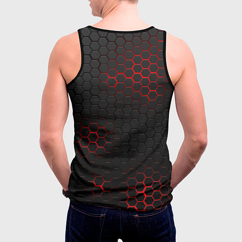 Мужская майка без рукавов МАНЧЕСТЕР ЮНАЙТЕД / 3D-Черный – фото 4
