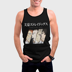 Майка-безрукавка мужская Bungou Stray Dogs, цвет: 3D-черный — фото 2