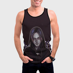 Майка-безрукавка мужская Pyrokinesis, цвет: 3D-черный — фото 2