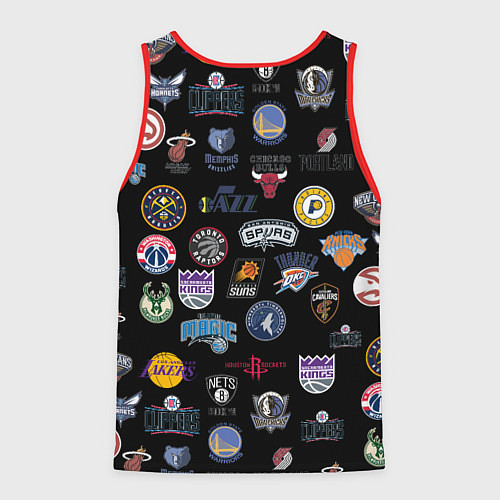 Мужская майка без рукавов NBA Pattern / 3D-Красный – фото 2