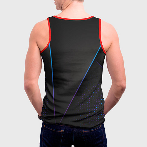Мужская майка без рукавов Audi RS / 3D-Красный – фото 4