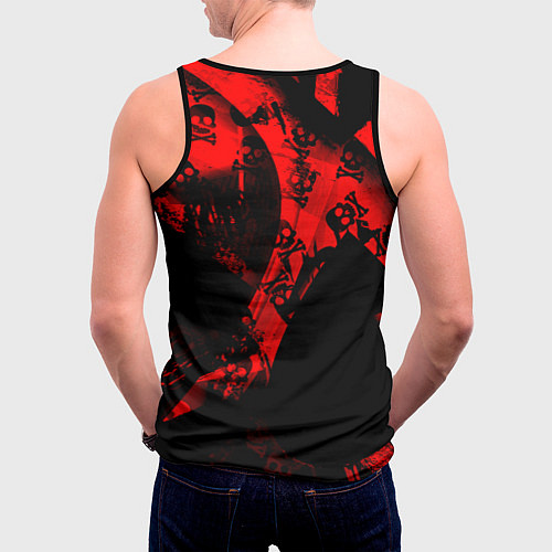 Мужская майка без рукавов Bungou Stray Dogs / 3D-Черный – фото 4