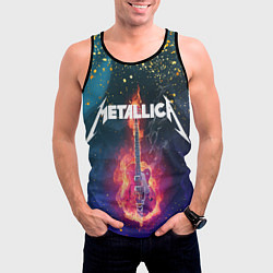 Майка-безрукавка мужская Metallicaспина, цвет: 3D-черный — фото 2