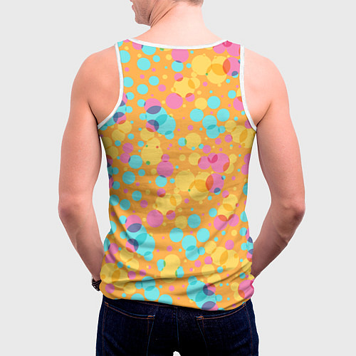 Мужская майка без рукавов Милый корги / 3D-Белый – фото 4