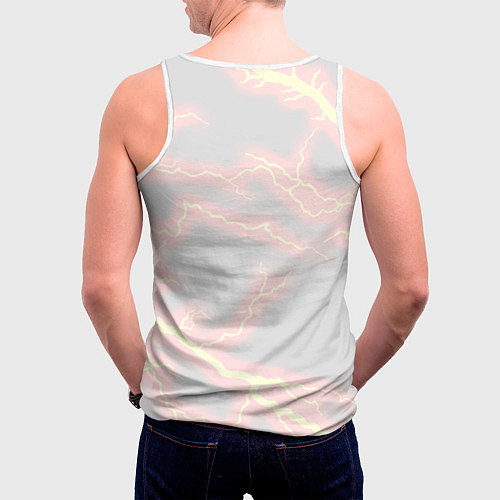Мужская майка без рукавов KIMETSU NO YAIBA / 3D-Белый – фото 4