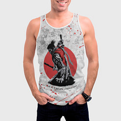 Майка-безрукавка мужская SEKIRO SHADOW DIE TWICE, цвет: 3D-белый — фото 2