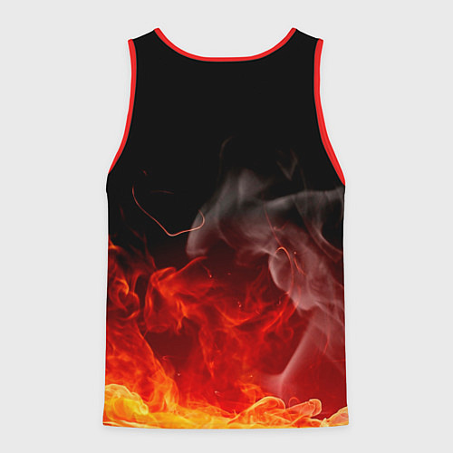 Мужская майка без рукавов Queen - We Will Rock You / 3D-Красный – фото 2