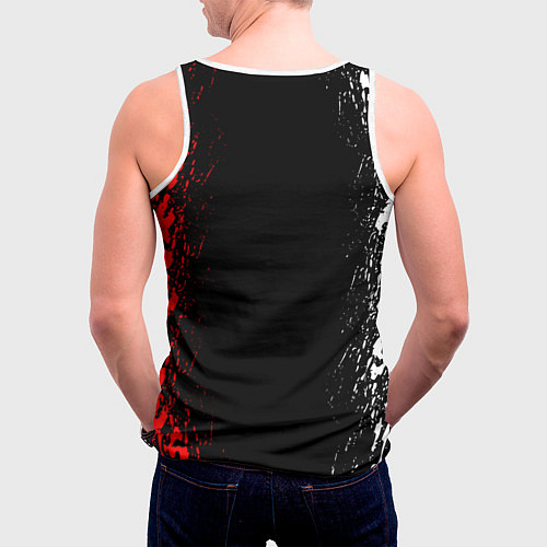 Мужская майка без рукавов RESIDENT EVIL UMBRELLA / 3D-Белый – фото 4
