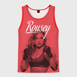 Майка-безрукавка мужская Ronda Rousey, цвет: 3D-красный
