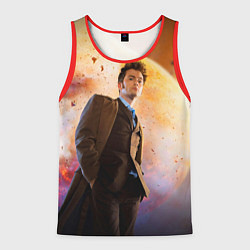 Майка-безрукавка мужская DOCTOR WHO, цвет: 3D-красный