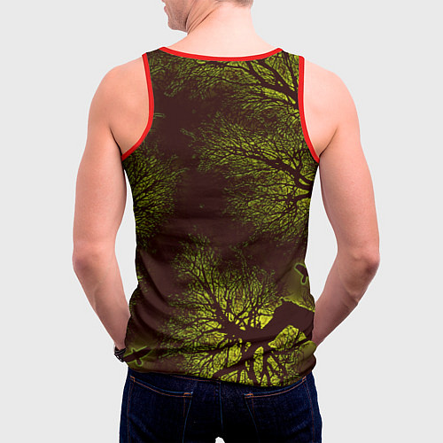Мужская майка без рукавов Сталкер / 3D-Красный – фото 4