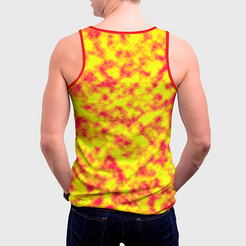 Мужская майка без рукавов РОССИЯ / 3D-Красный – фото 4