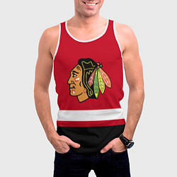 Майка-безрукавка мужская Chicago Blackhawks, цвет: 3D-белый — фото 2
