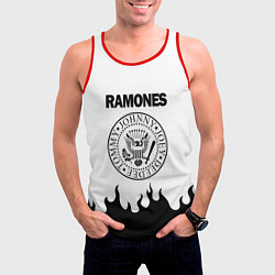 Майка-безрукавка мужская RAMONES, цвет: 3D-красный — фото 2