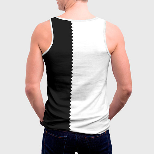Мужская майка без рукавов СОНИК / 3D-Белый – фото 4