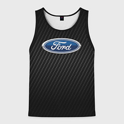 Майка-безрукавка мужская Ford, цвет: 3D-черный