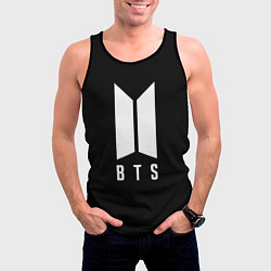 Майка-безрукавка мужская BTS, цвет: 3D-черный — фото 2