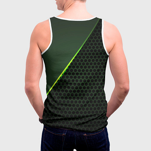 Мужская майка без рукавов Land Rover / 3D-Белый – фото 4