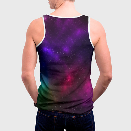 Мужская майка без рукавов UNDERTALE / 3D-Белый – фото 4