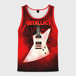 Майка-безрукавка мужская Metallica, цвет: 3D-красный